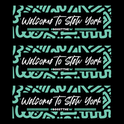 Welcome To Stew York vinyl sticker | pay what you want drop